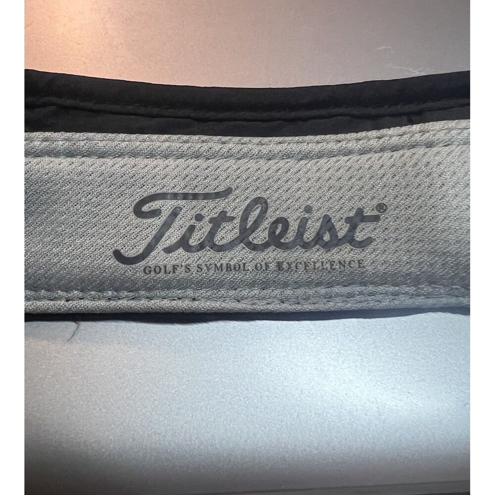Titleist X Footjoy FJ Pro V1 Black Hook and Loop Golf Sports Visor Adjustable - Picture 3 of 7